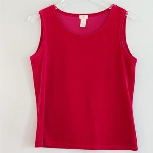 J JILL Stretch Velvet Sleeveless Top